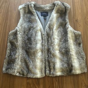 Faux Fur Lands End Vest